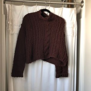 Free people fuzzy pullover sweater